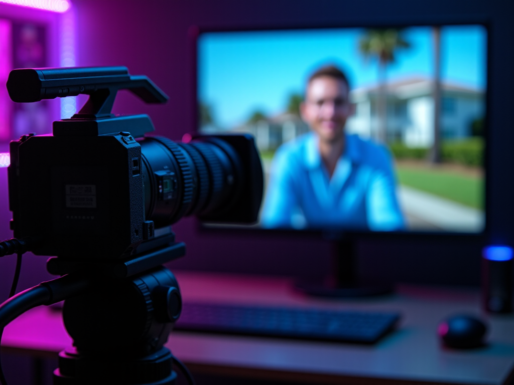 Professional video production setup