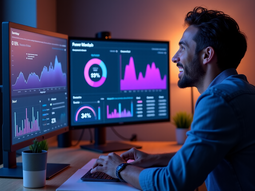 Professional viewing earnings dashboard